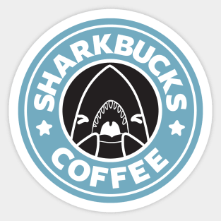 Sharkbucks Logo [Blue] Sticker